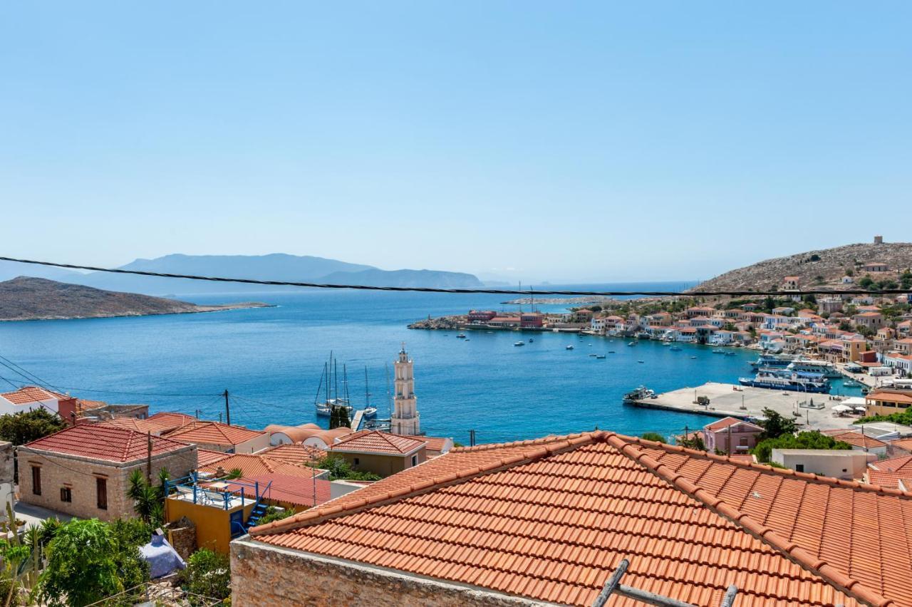 Atlantis Houses Chalki Town Exteriör bild