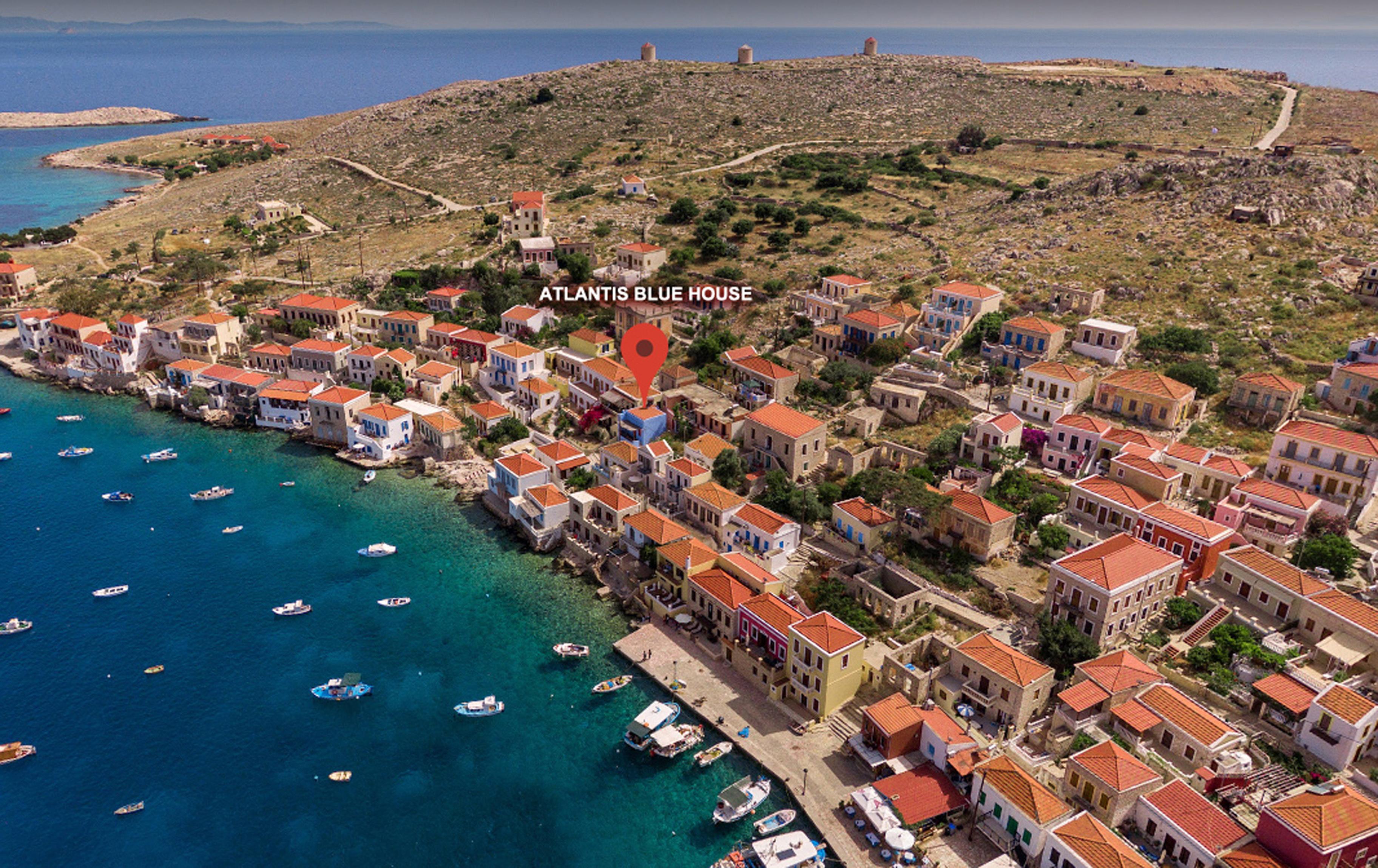 Atlantis Houses Chalki Town Exteriör bild