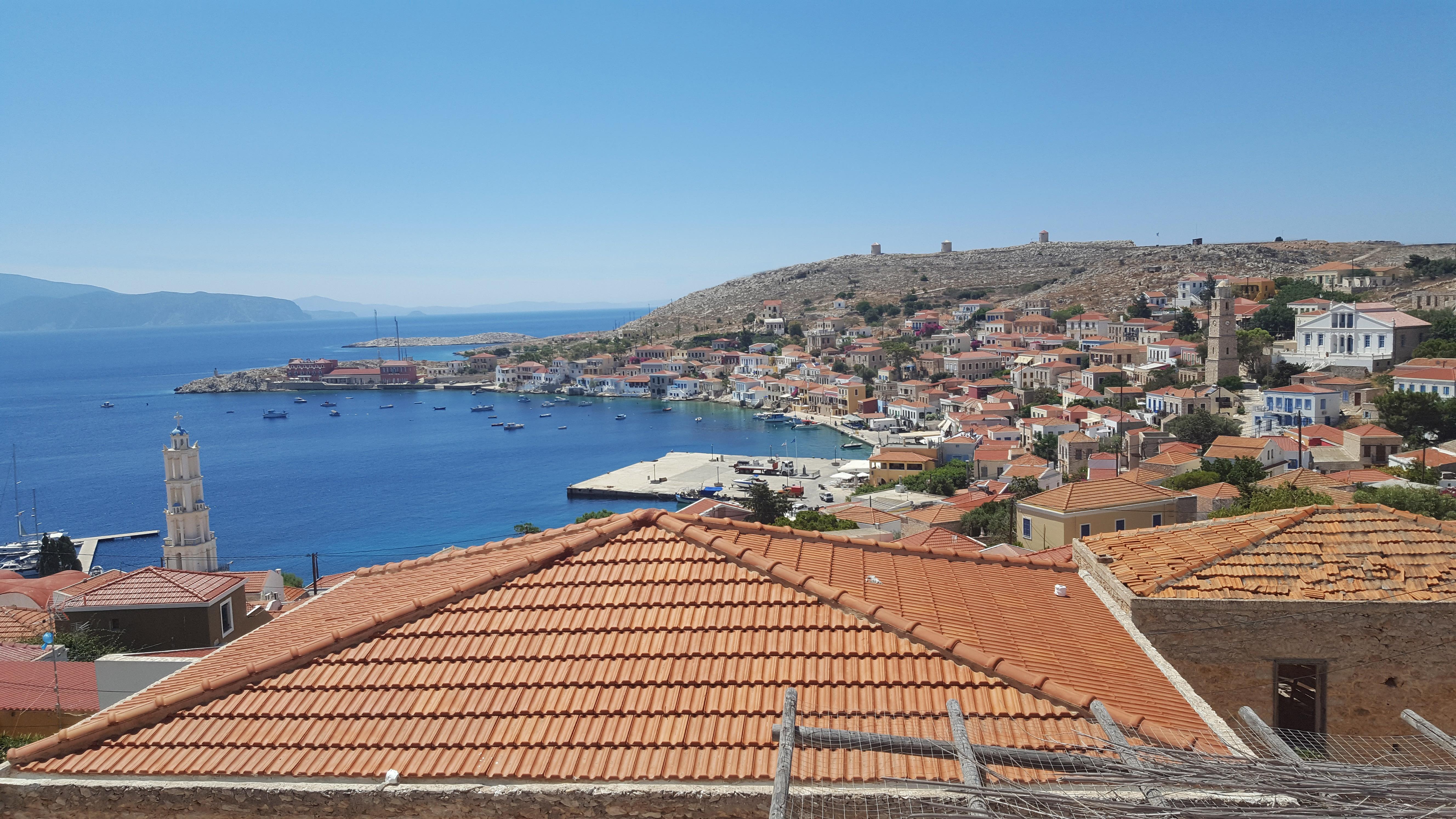 Atlantis Houses Chalki Town Exteriör bild
