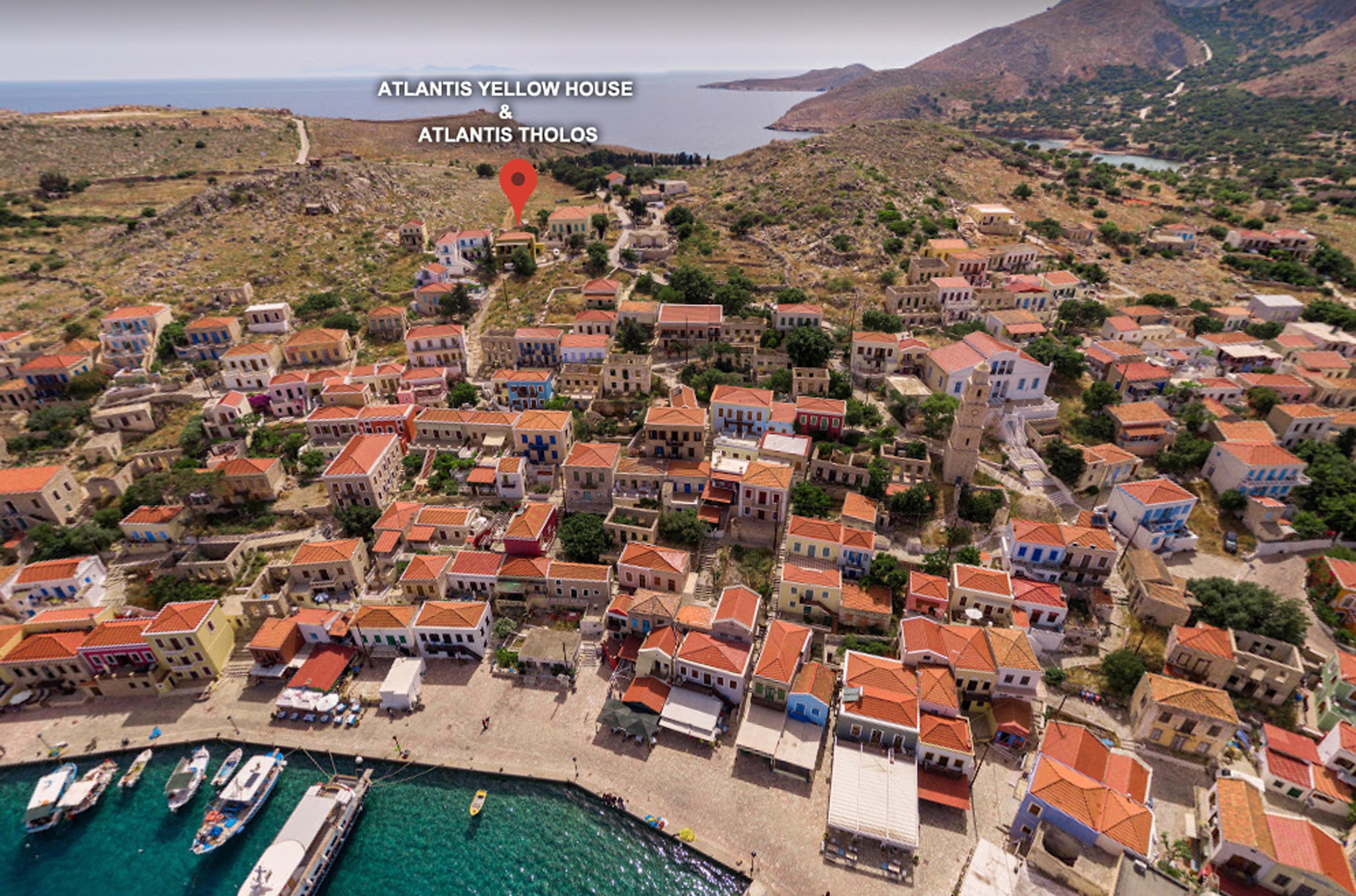 Atlantis Houses Chalki Town Exteriör bild